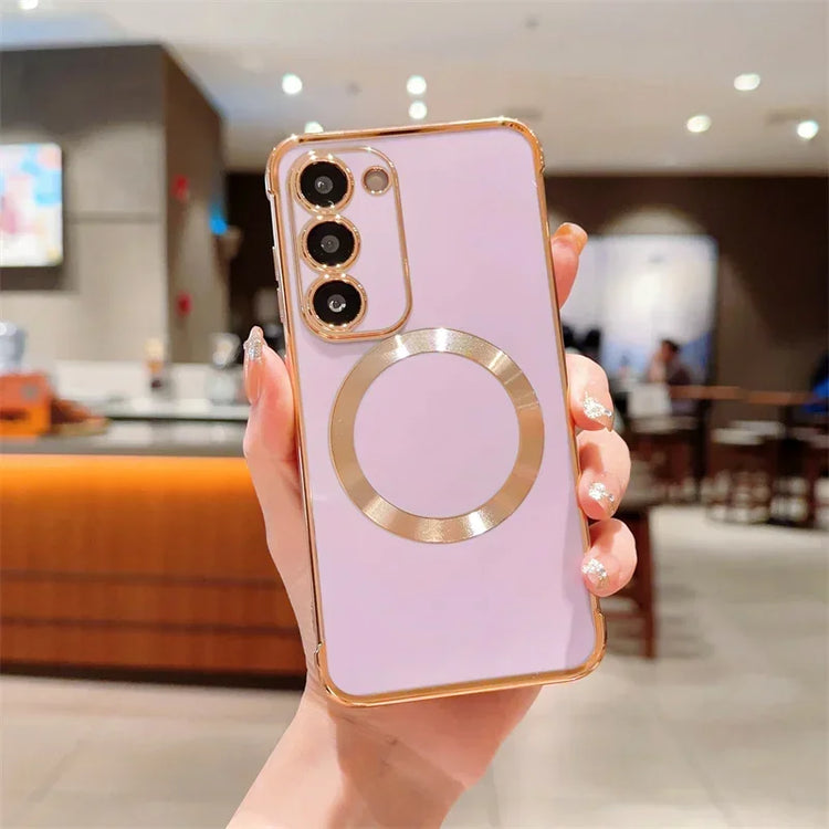 seraCase Luxury Magnetic Wireless Charging Samsung Case for Samsung Galaxy S24 / Light Purple