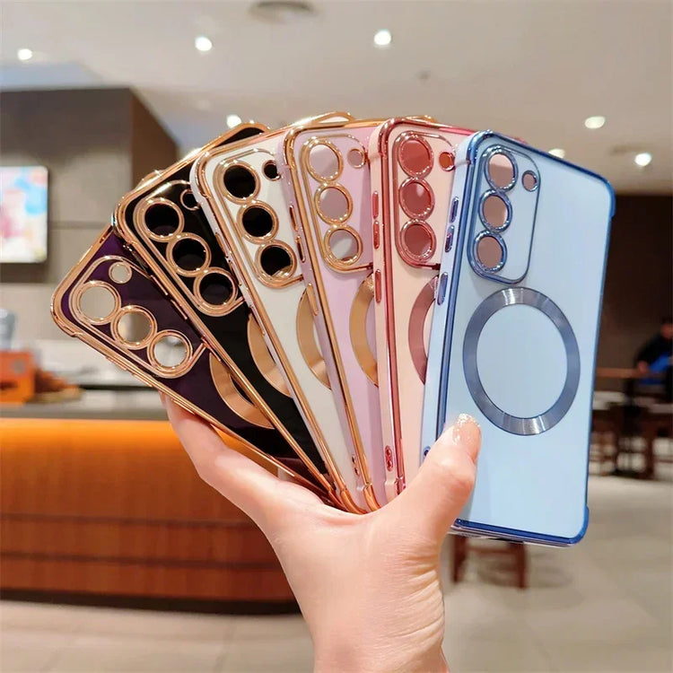 seraCase Luxury Magnetic Wireless Charging Samsung Case for