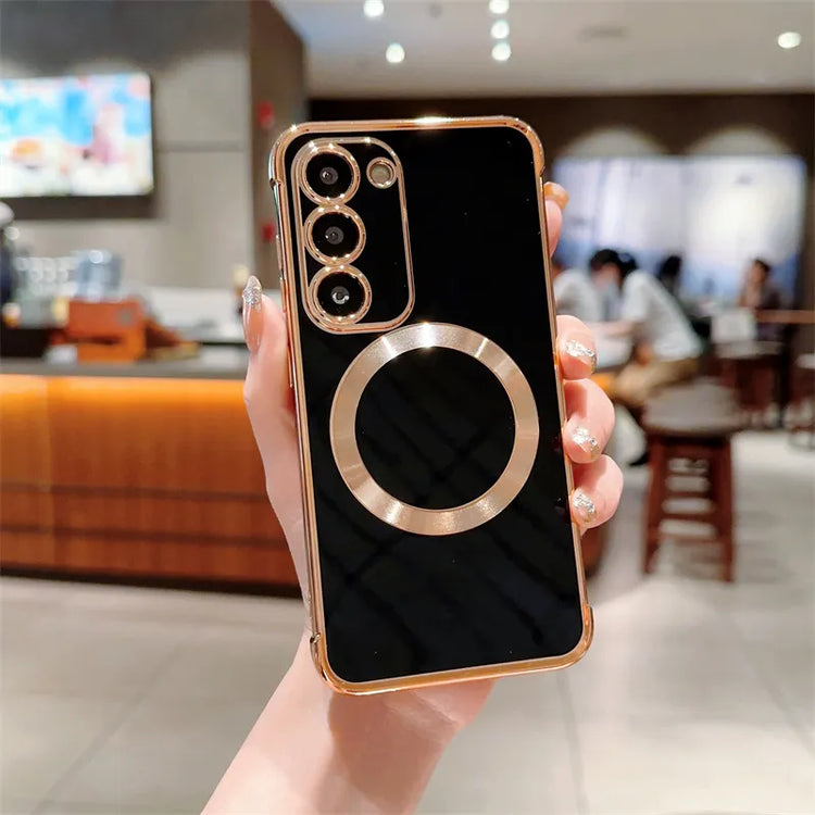 seraCase Luxury Magnetic Wireless Charging Samsung Case for