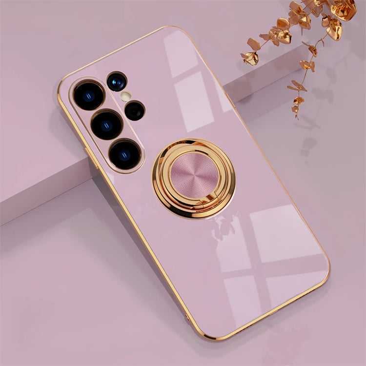 seraCase Cute Electroplated Samsung Case With Ring Holder for Samsung S24 Ultra / Purple