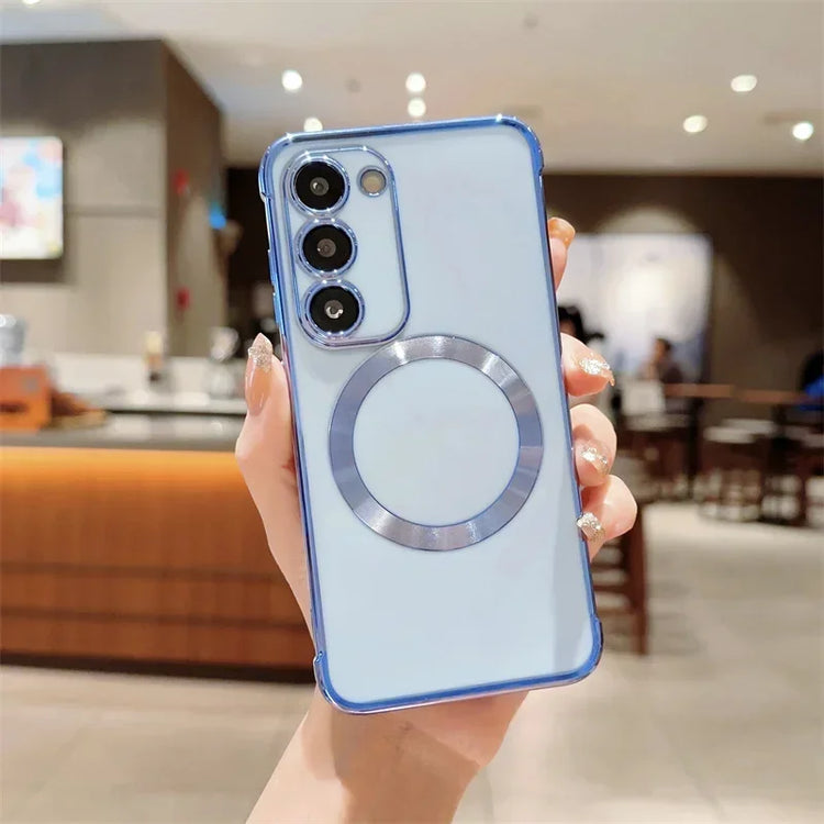seraCase Luxury Magnetic Wireless Charging Samsung Case for Samsung Galaxy S24 / Light Blue