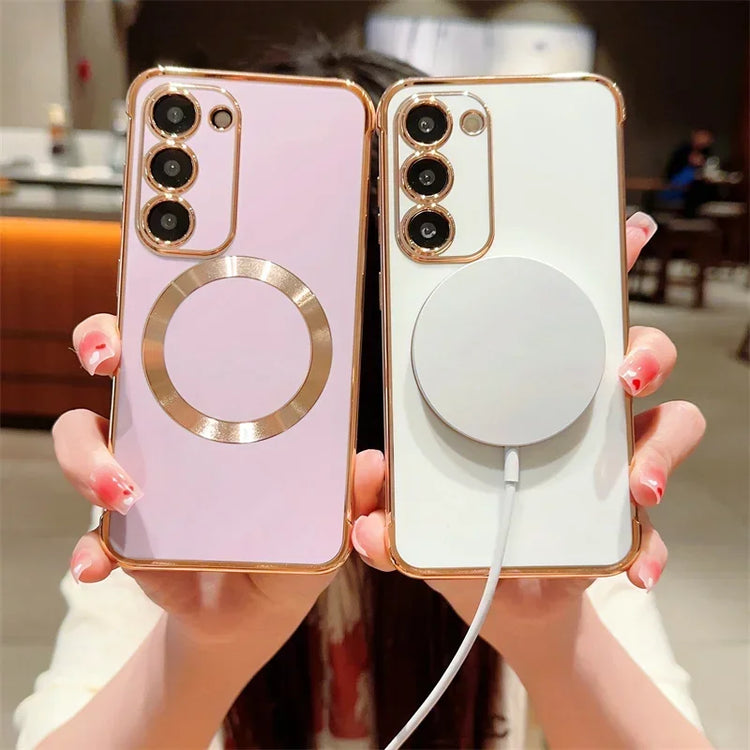 seraCase Luxury Magnetic Wireless Charging Samsung Case for