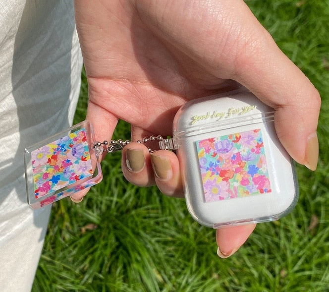 seraCase Cute Floral Clear AirPods Case for AirPods 1 or 2 / 2
