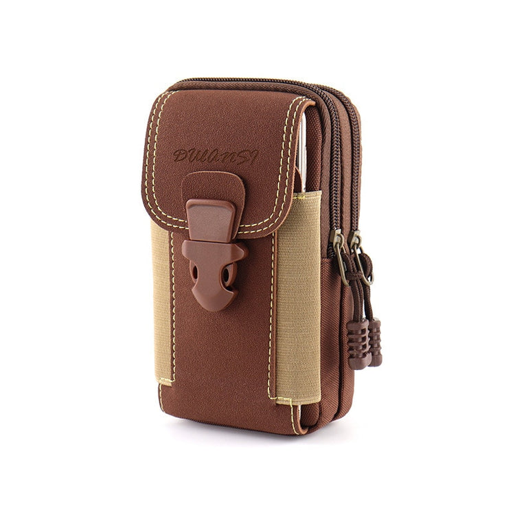 seraCase Waterproof Canvas Waist Mobile Case for 3 Layer Brown SB