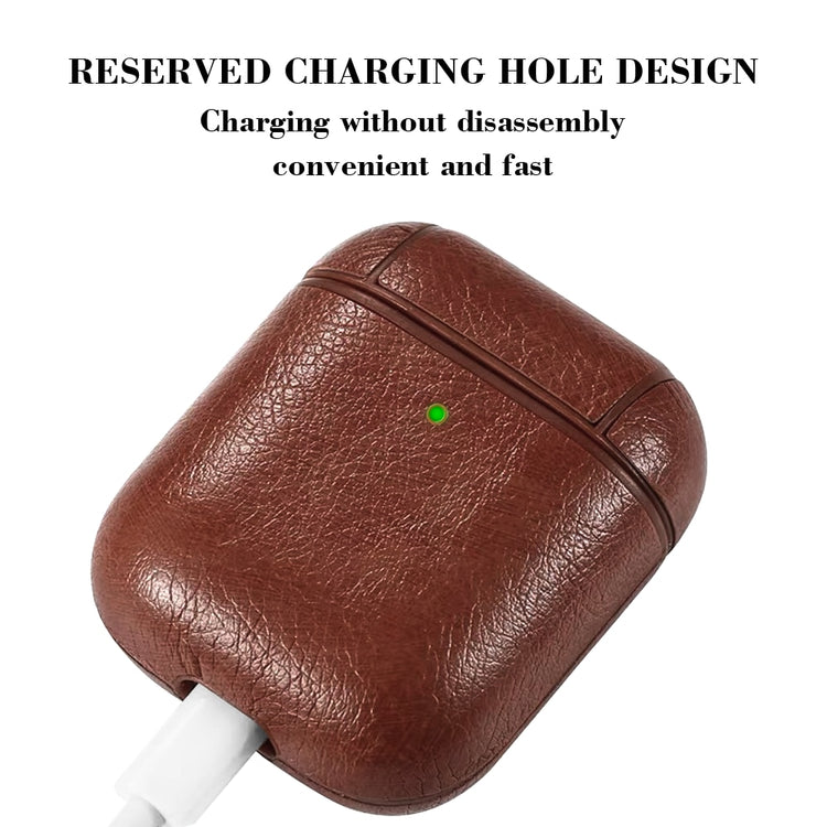 seraCase High End Protective Leather Case for AirPods With Hook for