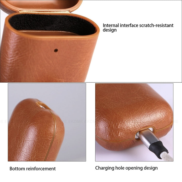 seraCase High End Protective Leather Case for AirPods With Hook for