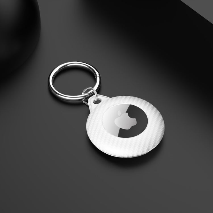 seraCase Carbon Apple AirTag Keychain Case for Silver