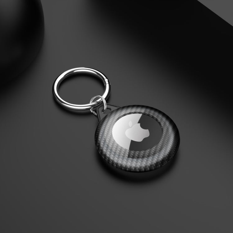 seraCase Carbon Apple AirTag Keychain Case for Black Shade