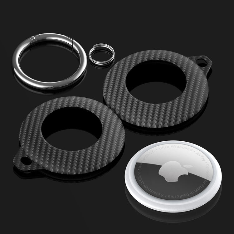 seraCase Carbon Apple AirTag Keychain Case for