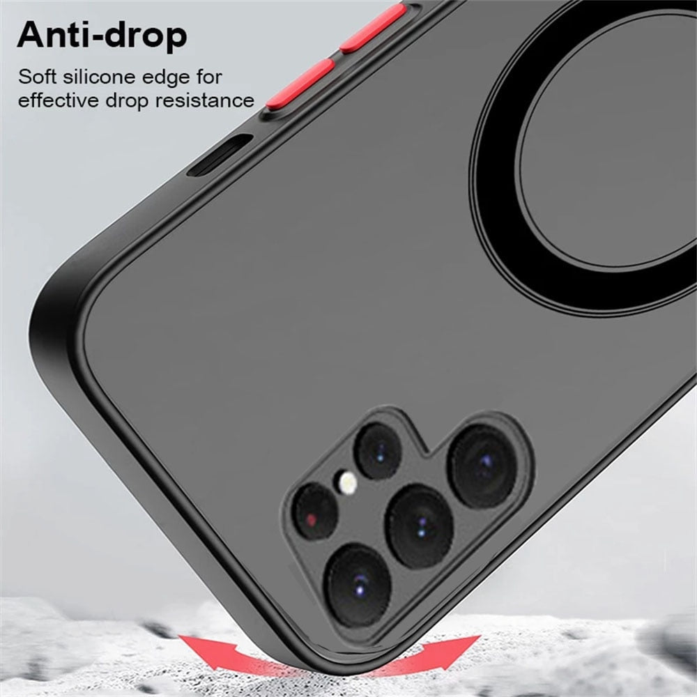 seraCase Shockproof Armor MagSafe Compatible Samsung Case for