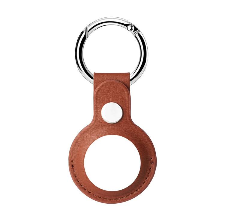 seraCase Leather Apple AirTag Key Holder for Brown