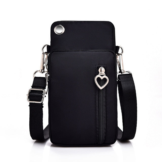 seraCase Shoulder Phone Pouch with Arm Band for Large Black EJK