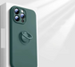 Smooth Silicone Ring Holder iPhone Case