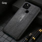 seraCase Genuine Pearl Gourami Leather Protective Case for Google Pixel for Pixel 6 / Grey