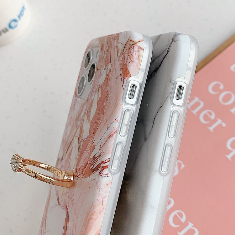 seraCase Trendy Marble Ring iPhone Case for