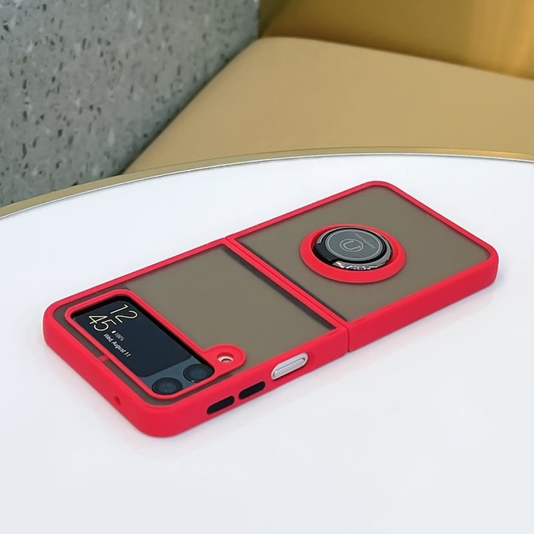 seraCase Shockproof Ring Foldable Samsung Case for Samsung Galaxy Z Flip 3 / Red