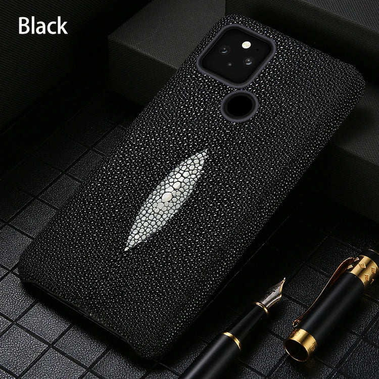 seraCase Genuine Pearl Gourami Leather Protective Case for Google Pixel for Pixel 6 / Black