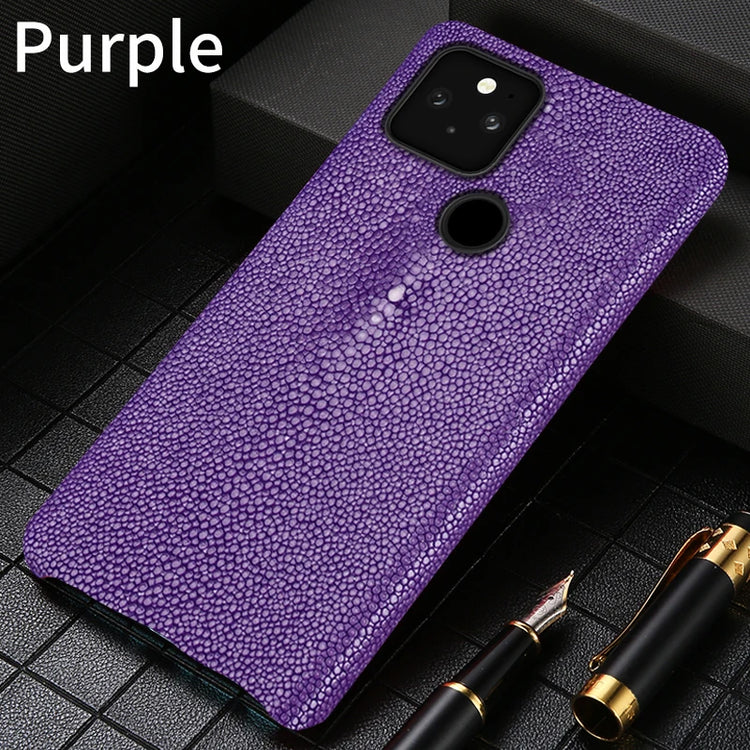 seraCase Genuine Pearl Gourami Leather Protective Case for Google Pixel for Pixel 6 / Purple