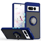 seraCase Sturdy Ring Stand Armor Pixel Case for Google Pixel 7 / Navy Blue