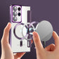 Flip Leather Magsafe Samsung Case with Clear Back Cover