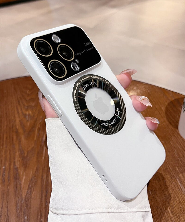 seraCase Premium Magnetic iPhone Case with Logo Hole for iPhone 14 Pro Max / White
