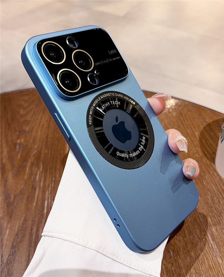 seraCase Premium Magnetic iPhone Case with Logo Hole for iPhone 14 Pro Max / Light Blue