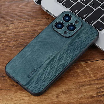 seraCase Retro Leather Elite iPhone Case for iPhone 15 Pro Max / Green