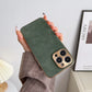 Lambskin Leather iPhone Case with Electroplated Frame