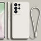 seraCase Official Silicone Lanyard Samsung Case for Samsung S23 / White