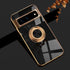 seraCase Luxury Metal Ring Silicon Pixel Case for Google Pixel 7 / Black