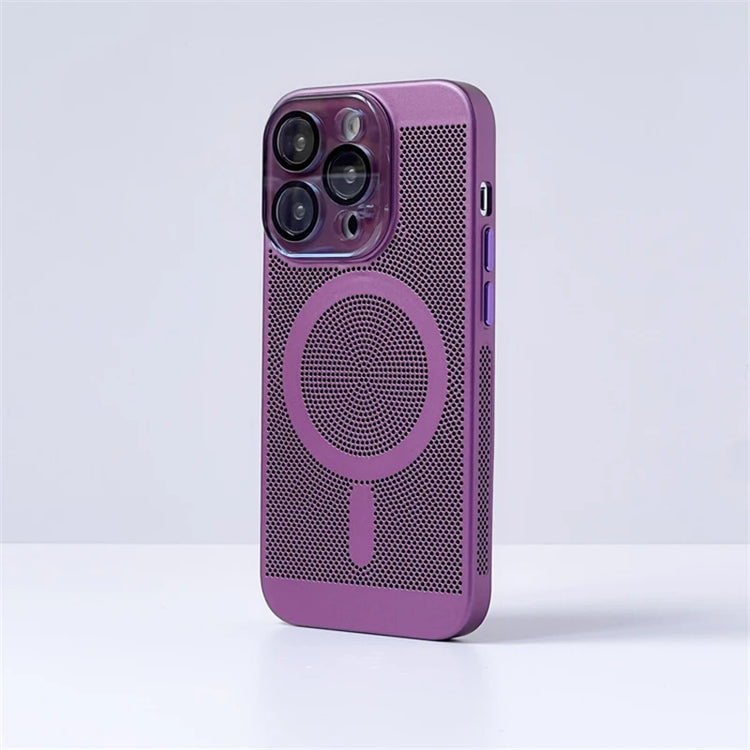 seraCase Mesh Design MagSafe iPhone Case for iPhone 14 Pro Max / Plum Red