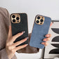 Lambskin Leather iPhone Case with Electroplated Frame