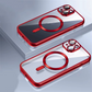 Color Metal Border Transparent MagSafe iPhone Case