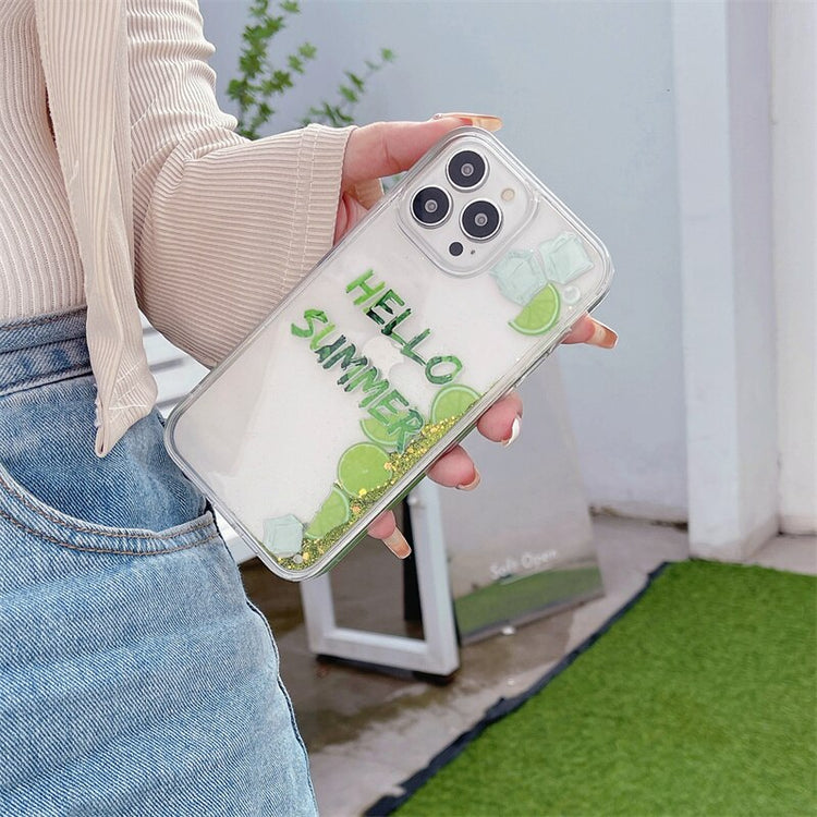 seraCase Clear Quicksand iPhone Case for