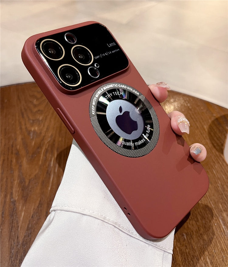seraCase Premium Magnetic iPhone Case with Logo Hole for iPhone 14 Pro Max / Brown