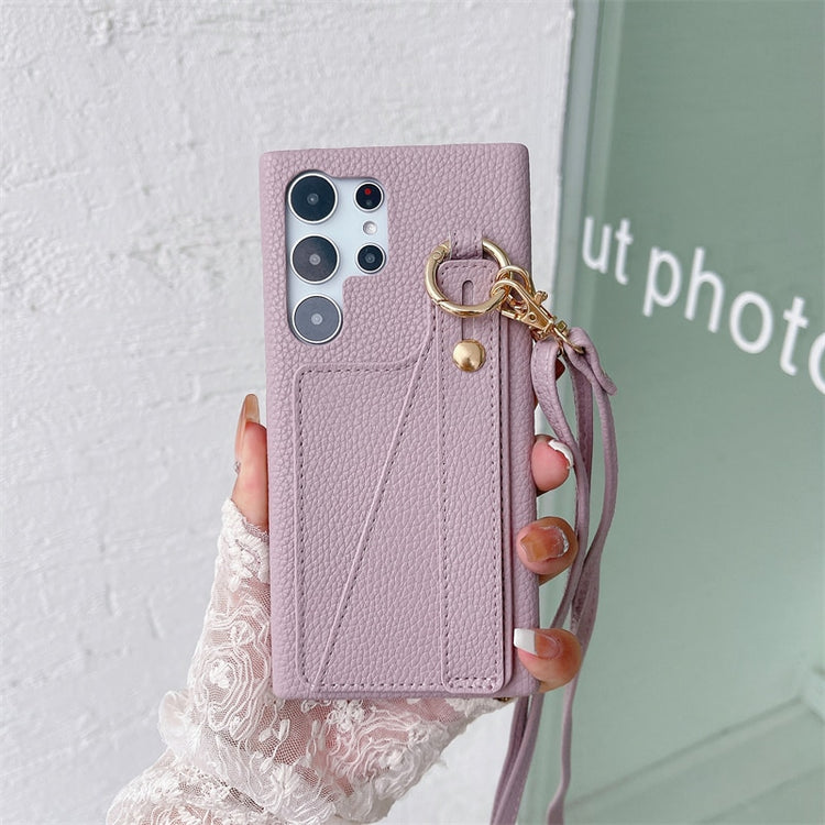 seraCase Luxury Leather Sling Wallet Samsung Case for Samsung A13 5G / Lavender