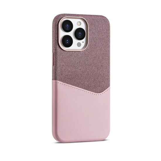 seraCase MagSafe Leather iPhone Case with Card Holder for iPhone 15 Pro Max / Pink