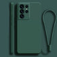 seraCase Official Silicone Lanyard Samsung Case for Samsung S23 / Dark Green