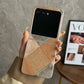 Luxury Leather Stich Flip Phone Case For MOTO Razr