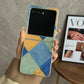 Luxury Leather Stich Flip Phone Case For MOTO Razr