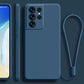seraCase Official Silicone Lanyard Samsung Case for Samsung S23 / Blue