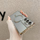 seraCase Transparent Plated MagSafe Samsung Case for Samsung S21 / Silver