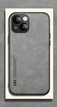 seraCase Rich Matte Leather iPhone Case for iPhone 15 Pro Max / Grey