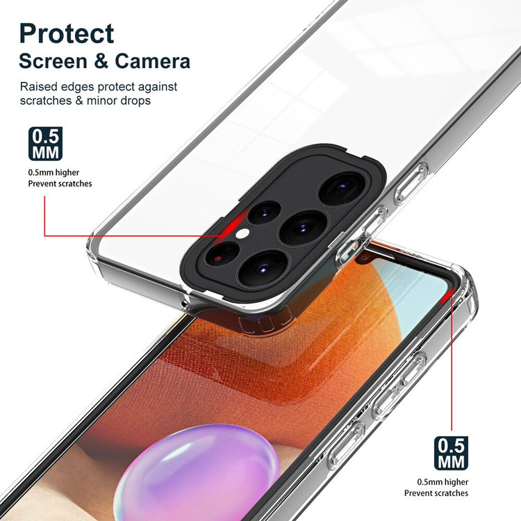 seraCase Shockproof Colorful Clear Samsung Case for
