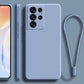 seraCase Official Silicone Lanyard Samsung Case for Samsung S23 / Gray