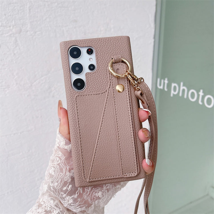 seraCase Luxury Leather Sling Wallet Samsung Case for Samsung A13 5G / Camel