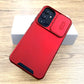 Shockproof Armor Case For Samsung with Camera Lens Slide Cover