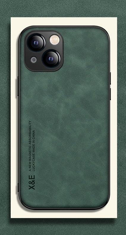 seraCase Rich Matte Leather iPhone Case for iPhone 15 Pro Max / Green