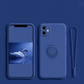 Smooth Silicone Ring Holder iPhone Case