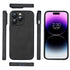 seraCase Luxurious Plain Leather iPhone Case for iPhone 14 Pro Max / Black